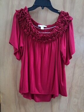 Boston Proper Soft Rayon Off-shoulder Top NWOT